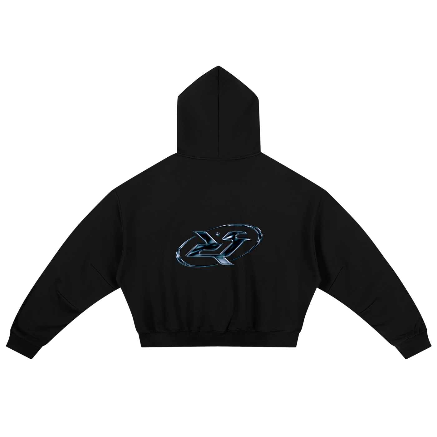 Boxy Racer Darted Sleeve Hoodie