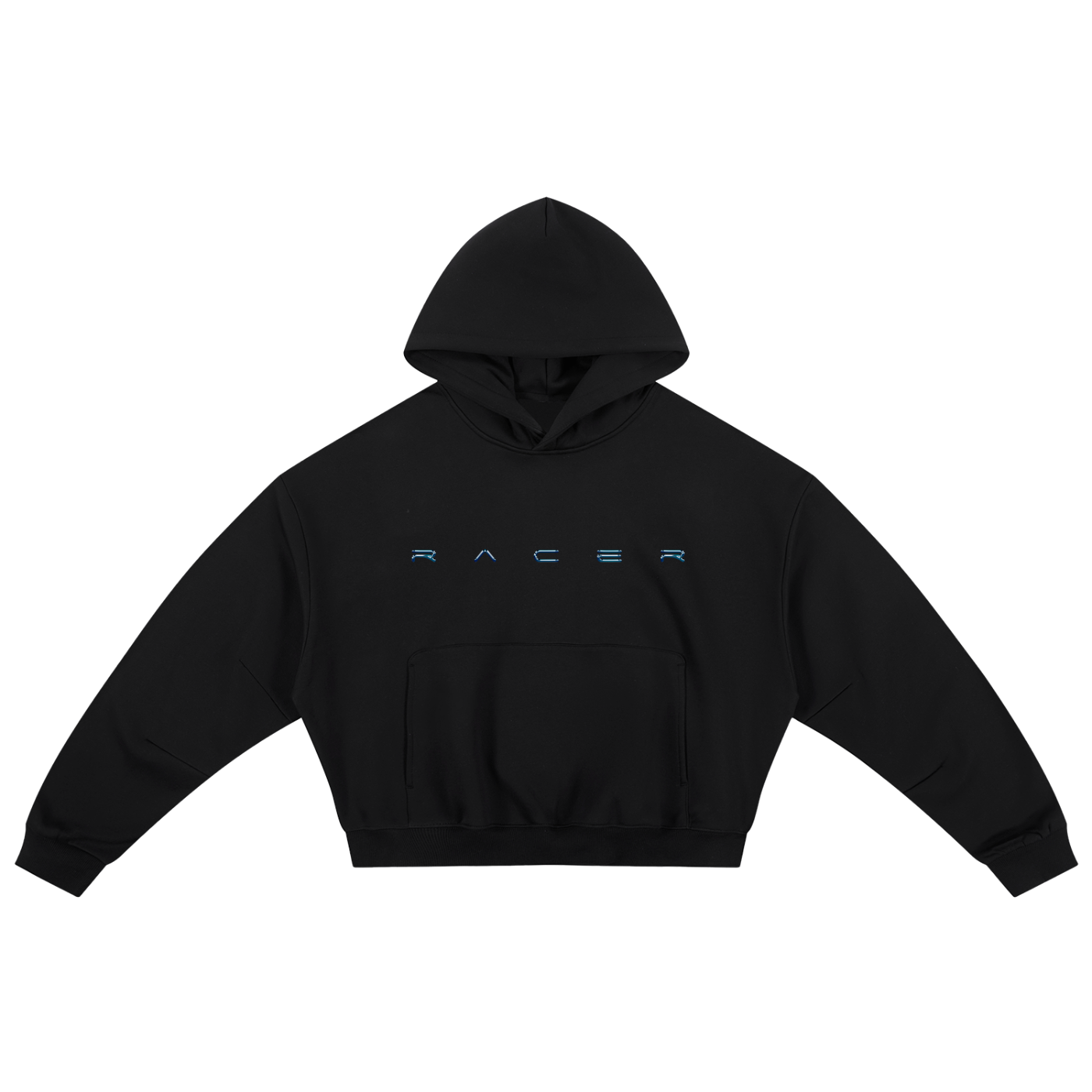 Boxy Racer Darted Sleeve Hoodie