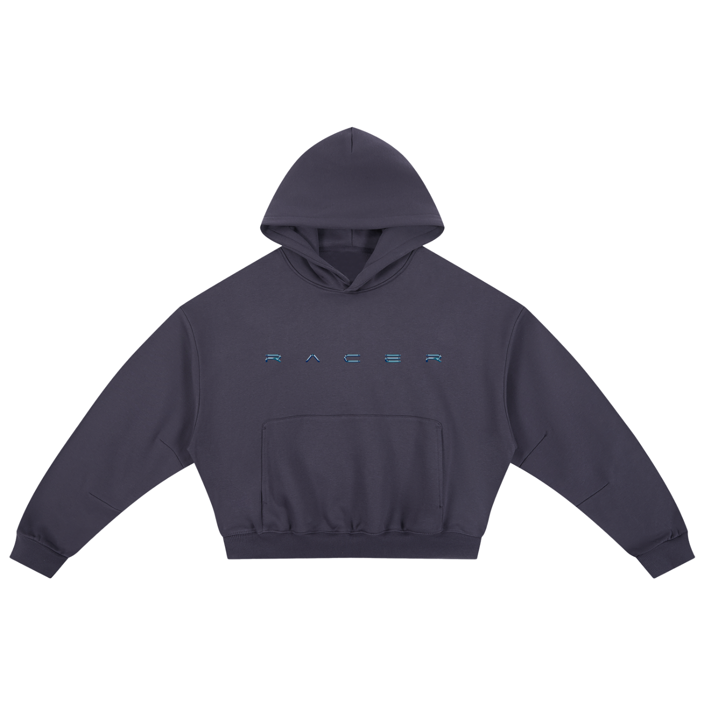 Boxy Racer Darted Sleeve Hoodie