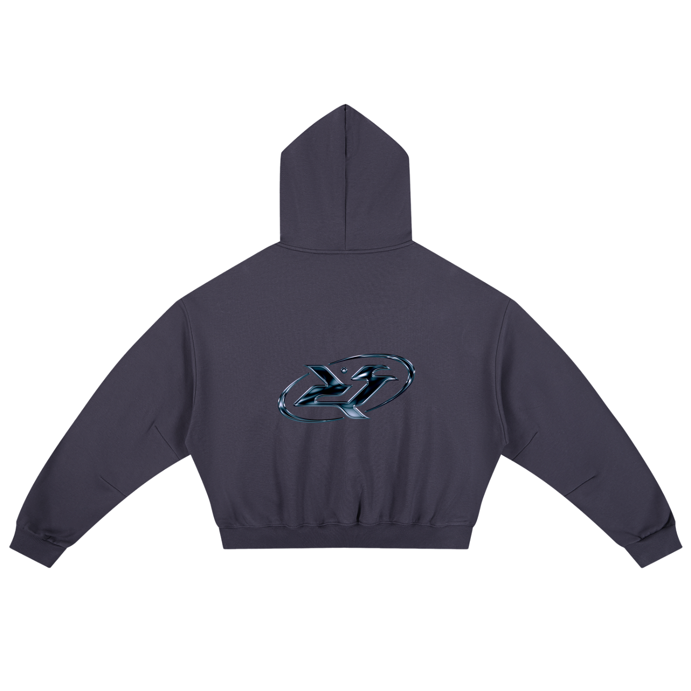 Boxy Racer Darted Sleeve Hoodie