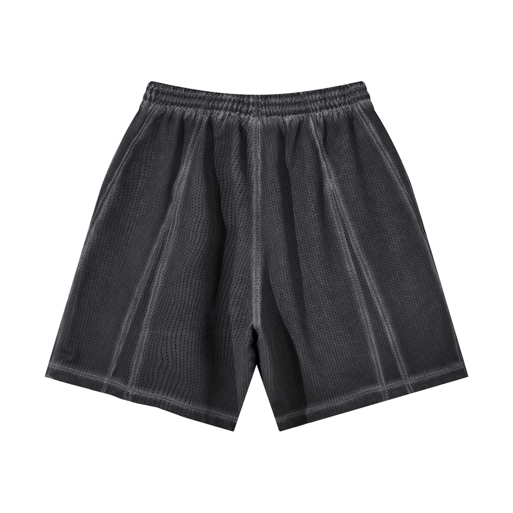 Unisex Vintage Wash Mesh Shorts