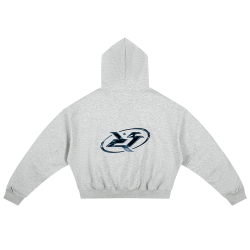 Boxy Racer Darted Sleeve Hoodie